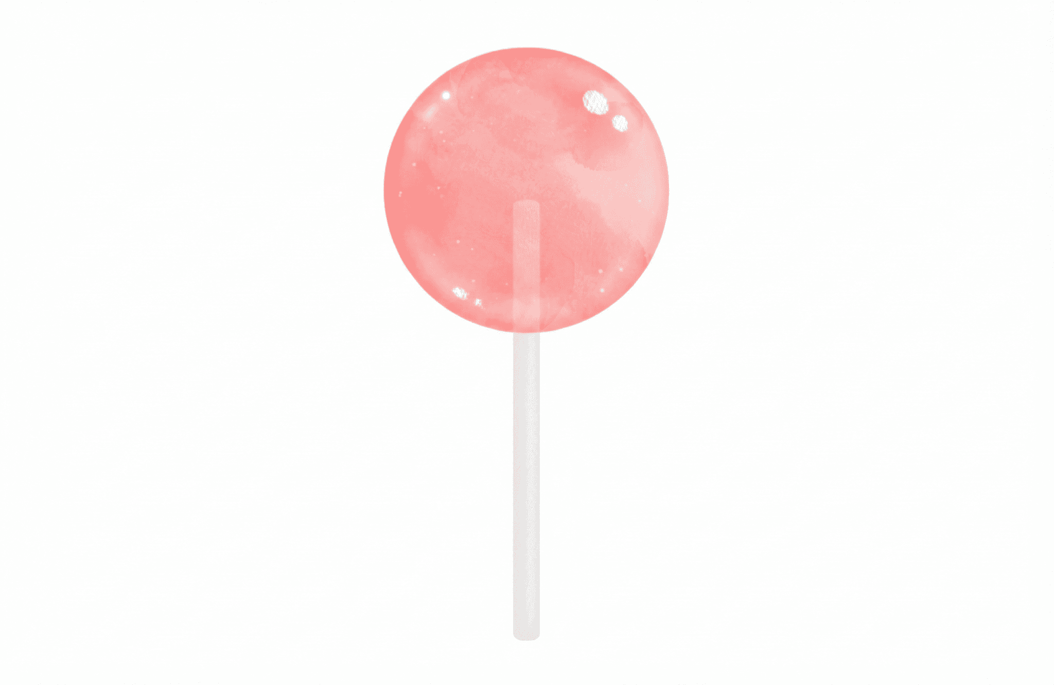 A pink lollipop